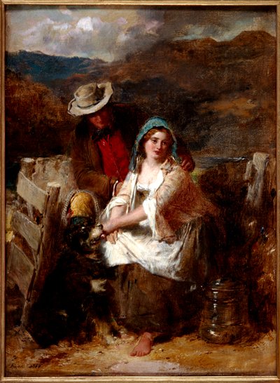 結婚するには若すぎる、1869年 作： Thomas Faed