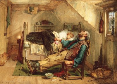 使い古された、1868 作： Thomas Faed
