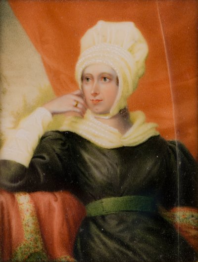 キャサリン・マナー夫人の肖像、第1代レディ・フォレスター（1779-1829）、1829年頃（油と象牙） 作： Thomas Falcon Marshall