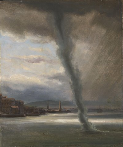 ナポリ湾のウォータースパウト 作： Thomas Fearnley