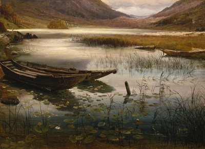 舟と睡蓮 作： Thomas Fearnley