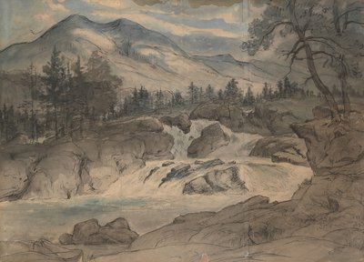 ラブロ滝、1824-42。 作： Thomas Fearnley