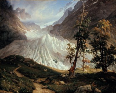 下グリンデルワルト氷河 作： Thomas Fearnley