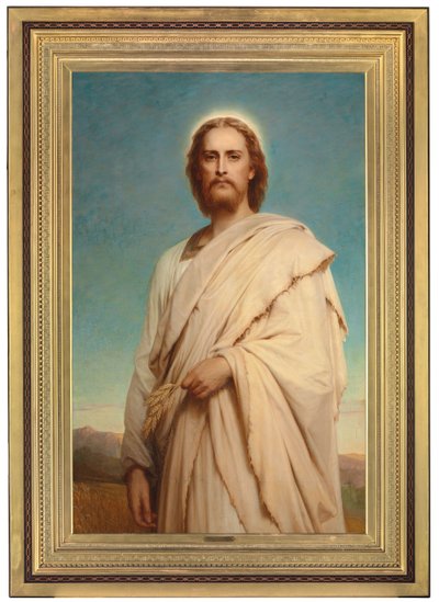 トウモロコシ畑のキリスト、1883年 作： Thomas Francis Dicksee