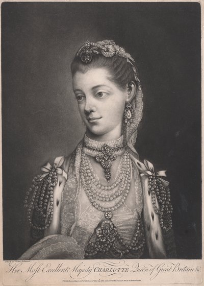 彼女の最も優秀なシャーロット女王、イギリスの女王 作： Thomas Frye