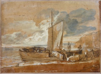 牛フェリー、1784-1788 作： Thomas Gainsborough