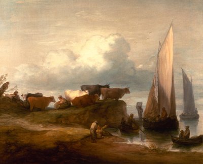 海岸の風景 作： Thomas Gainsborough