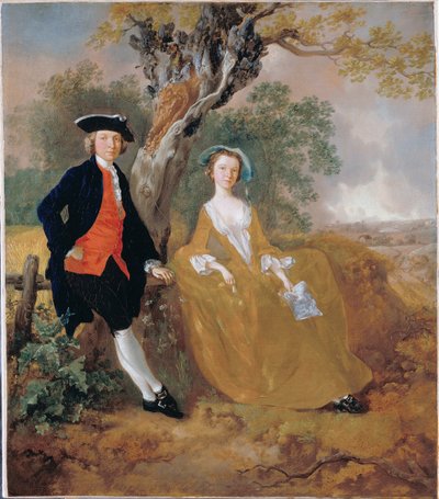 風景の中のカップル 作： Thomas Gainsborough
