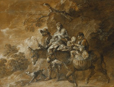 市場に行く農民家族、 作： Thomas Gainsborough