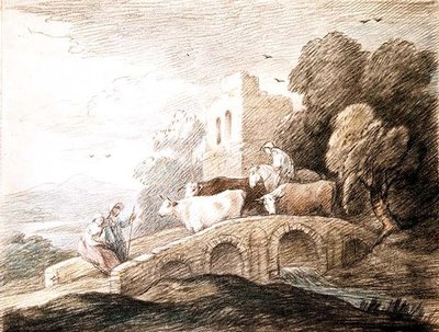 牛が通る橋（図面） 作： Thomas Gainsborough