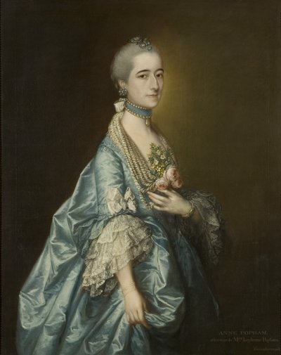 アン・レイボーン Leyborne 1763年頃 （油彩・キャンバス 作： Thomas Gainsborough