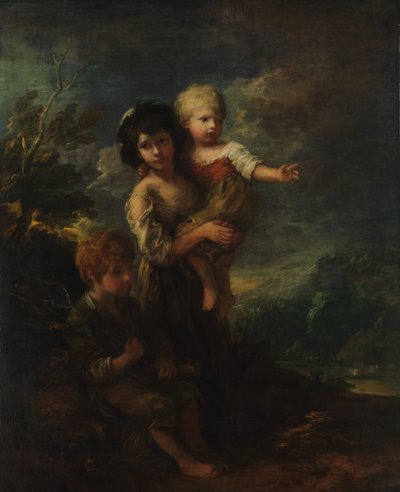コテージチルドレンザウッドギャザラーズ、1787年。 作： Thomas Gainsborough