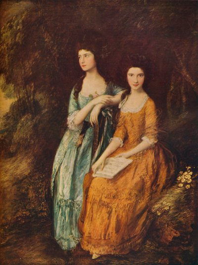 エリザベスとメアリーリンリー、c1772 作： Thomas Gainsborough