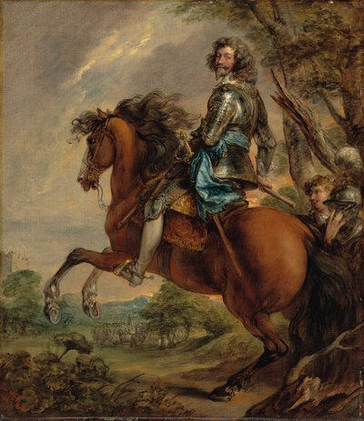 アルバートの騎馬の肖像画、ダック・ダレン・バルボンソンの王子、アレンベルク 作： Thomas Gainsborough