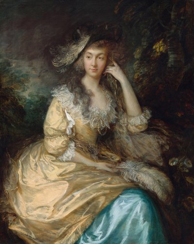 フランシス・スザンナ、レディ・ド・ダンスタンヴィル、c. 1786年。 作： Thomas Gainsborough