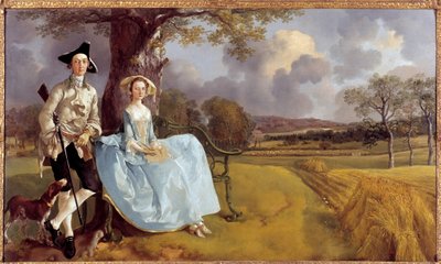 ロバート・アンドリュース夫妻の全身像 作： Thomas Gainsborough