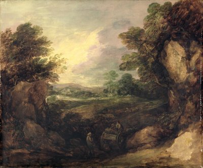 人物のいる風景 1786年頃 油彩・カンヴァス 作： Thomas Gainsborough