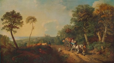 マーケットカートのある風景、18世紀、1935 作： Thomas Gainsborough