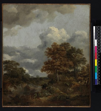 プールのある風景、1746-1747 作： Thomas Gainsborough