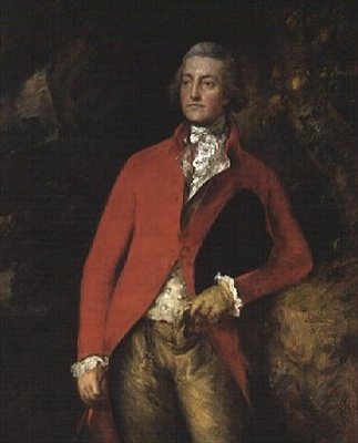 ウィリアム・テナント少佐、ニードウッド・ハウス、スタッフォードシャー（油彩・キャンバス） 作： Thomas Gainsborough