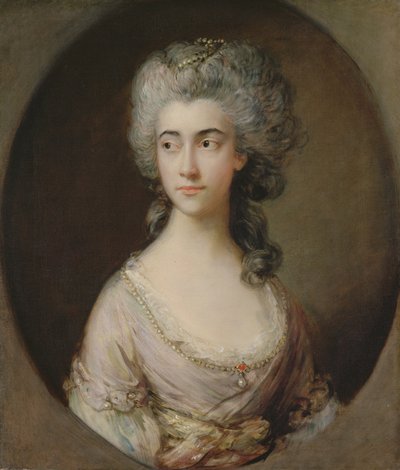 メアリー・ヘーバーデン、1777年頃（キャンバスに油彩） 作： Thomas Gainsborough