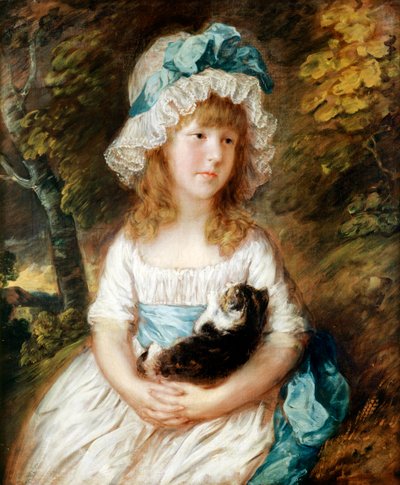 ミス・ブランメル、1781～82年頃（キャンバスに油彩） 作： Thomas Gainsborough