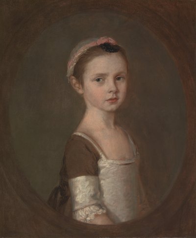 ミス・スザンナ・ガーディナー 1752年から1818年、1758年から1759年の間。 作： Thomas Gainsborough