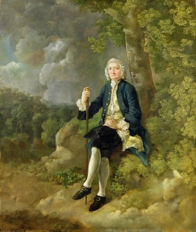 クレイトン・ジョーンズ氏、1744-45年頃（キャンバスに油彩） 作： Thomas Gainsborough