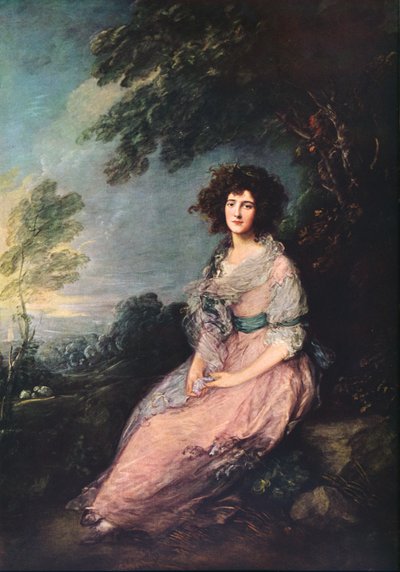 リチャード・ブランズリー・シェリダン夫人、1785-1787 作： Thomas Gainsborough