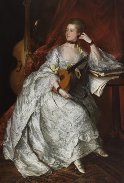 アン・フォード（後のフィリップ・シックネス夫人）の肖像 作： Thomas Gainsborough