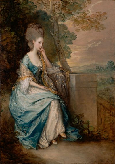 チェスターフィールド伯爵夫人アンの肖像 作： Thomas Gainsborough