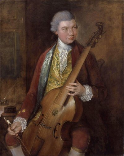 カール・フリードリッヒ・アベル（1723-1787）の肖像 作： トーマス・ゲインズバラ