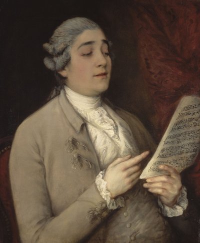 1770年頃にイルセネシーノとして知られる、ジュストフェルディナンドテンドゥッチ1736-1790の肖像。 作： Thomas Gainsborough