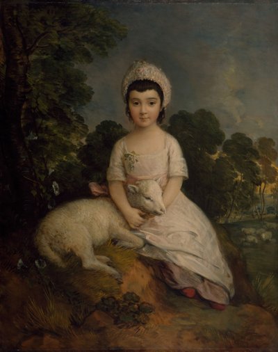 イザベル・ベル・フランクスの肖像. 作： Thomas Gainsborough
