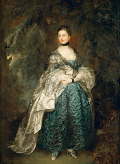 レディ アルストンの肖像、ガートルード ダーンフォード 1731-1807、1760 年。 作： Thomas Gainsborough