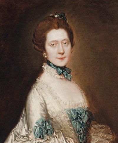 グリーン・リーのアン・フューリー夫人の肖像 作： Thomas Gainsborough
