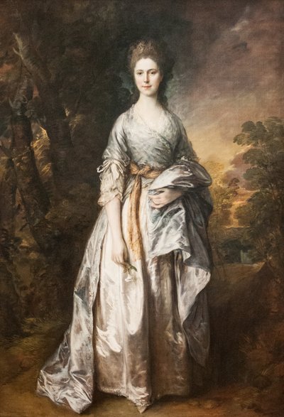 イアードリー夫人マリアの肖像 作： Thomas Gainsborough