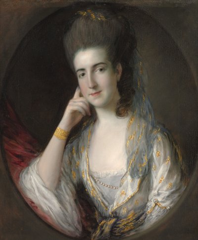 メアリーワイズの肖像、1776年頃（キャンバスに油彩） 作： Thomas Gainsborough