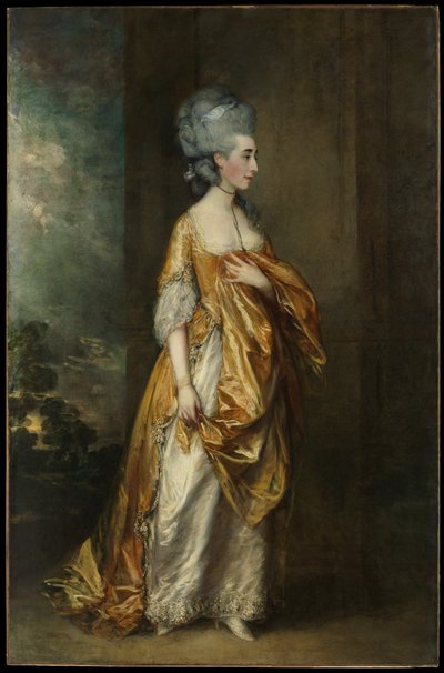 グレース・ダリンプル・エリオット夫人（1754～1823）の肖像 作： Thomas Gainsborough