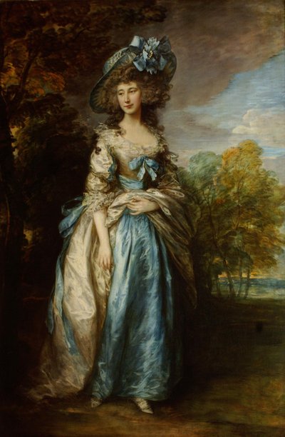 ソフィアシャーロットディグビー、シェフィールド夫人の肖像 作： Thomas Gainsborough