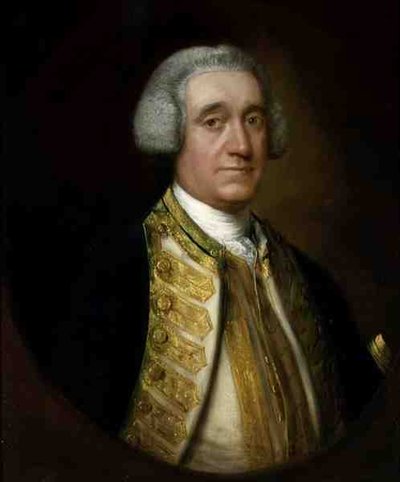 トーマス・ブロデリック副提督（1769年没）の肖像（油彩・キャンバス） 作： Thomas Gainsborough