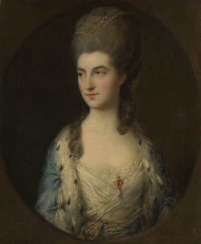 ミス・スパロウと呼ばれる若い女性の肖像、1770年代。 作： Thomas Gainsborough