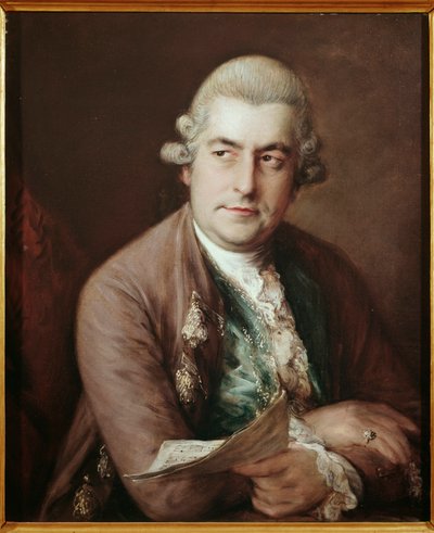 ドイツの作曲家ヨハン・クリスチャン・バッハの肖像 作： Thomas Gainsborough