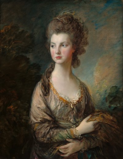 ホン。 トーマス・グラハム夫人、c。 1775-77年（キャンバスに油彩） 作： Thomas Gainsborough