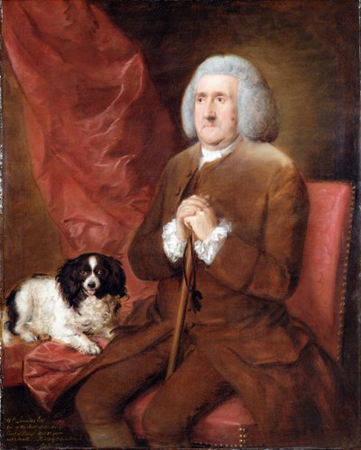 ウィリアム・ラウンズ（1652-1724）、陛下の大蔵府裁判所の監査人 作： Thomas Gainsborough