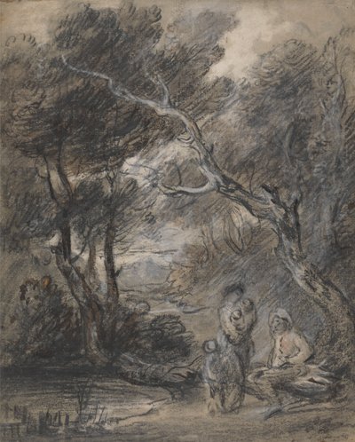 Wooded Landscape with Figures   1445307   ja       japanese Successfully Translated  Original: Calvary, from the Orsini Polyptych (tempera on panel) (see also 471172-4) Translat: Calvary, from the Orsini Polyptych (tempera on panel) (see also 471172-4) 143 作： Thomas Gainsborough