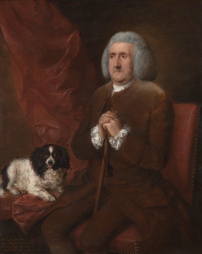 ウィリアム・ラウンズ、英国財務裁判所の会計監査人 作： Thomas Gainsborough RA