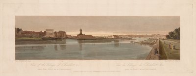 パリで最も美しい20の景色のセレクション：シャイヨーの村の景色、1803 作： Thomas Girtin
