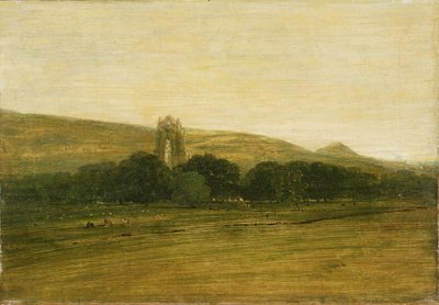 ギスボロウ小修道院、c.1801-02（キャンバスに油彩） 作： Thomas Girtin