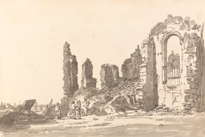 サヴォイア宮殿の遺跡、ロンドン 作： Thomas Girtin